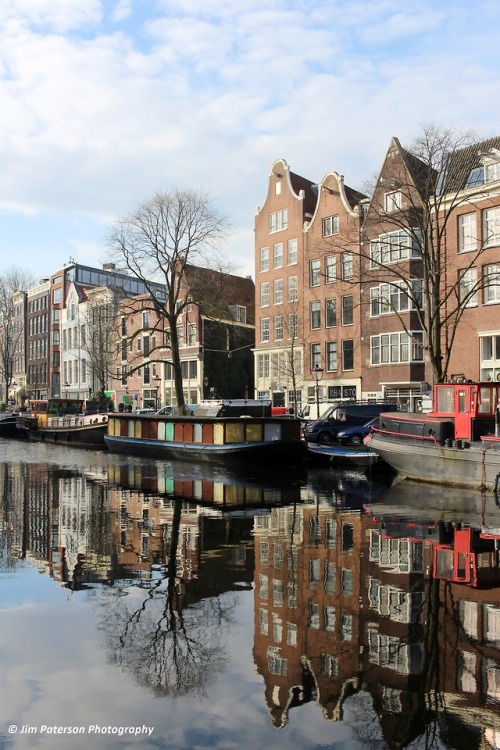 Canal reflections - Amsterdam, 2018.© Jim Paterson - All rights reserved. Instagram