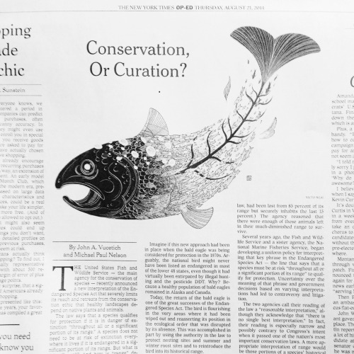 victongai:NYTimes OpEd- Conservation or Curation?Victo NgaiI did a quickie for today’s NYTimes Op-Ed