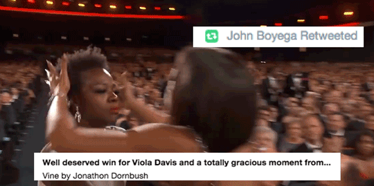 wake-up-finn:  Favorite John Boyega Moments -  John + Stanning for Black Women &lt;3