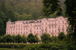 bananabrit69:  Hotel Pupp in Karlovy Vary.. Wes Anderson’s model for the Grand Budapest Hotel  