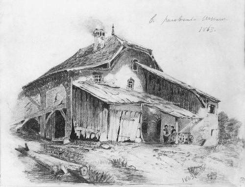 Peasants Hut, 1863, Fyodor Vasilyev