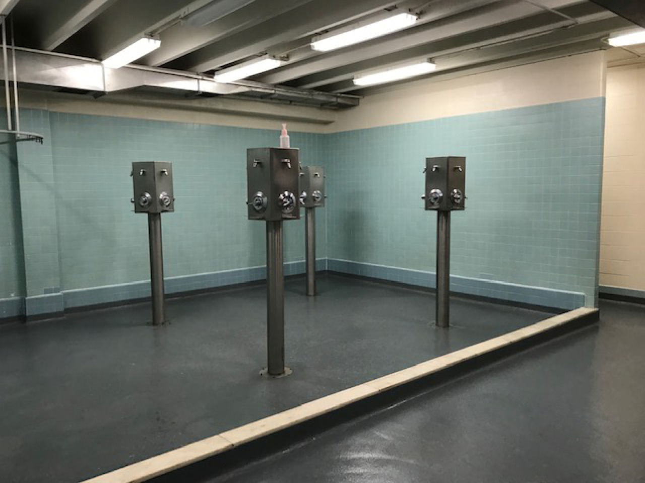 Open Shower Appreciation — Men S Team Locker Room Showers In Heiges Field