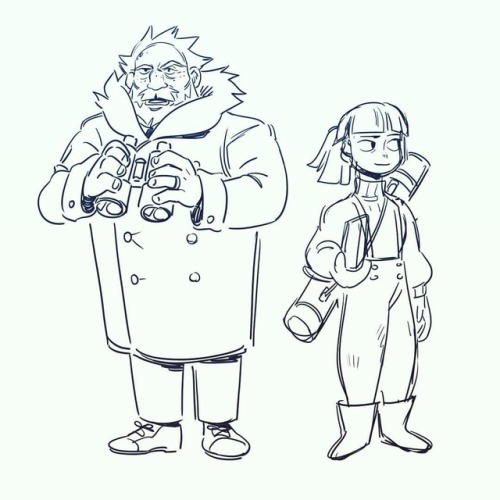 Couple of&hellip; Scien..tists yea #characterdesign #artistsofinstagram #sketch #heck #itsfriday