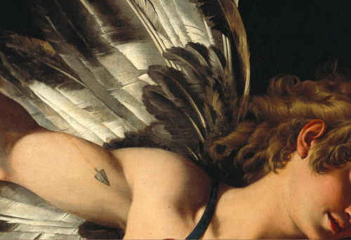 renaissance-art:Giovanni Baglione c. 1602Sacred and Profane Love (detail)