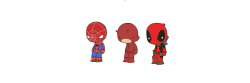 geekedit:  team red (deadpool, daredevil and spider-man)feito por @alexkorev
