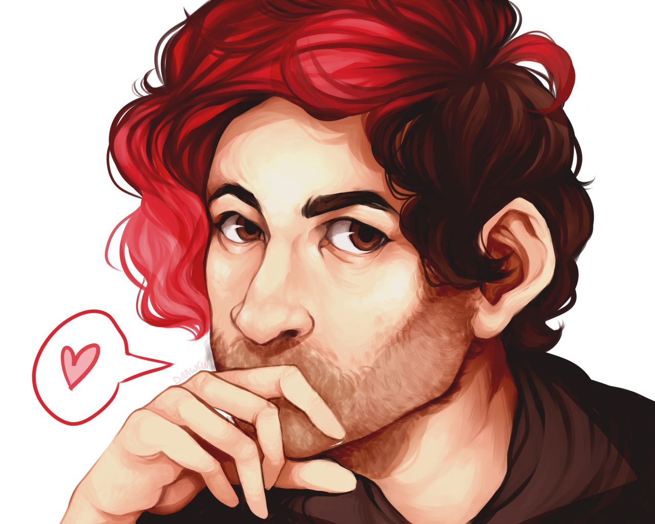 drawchi:  A little semi-realistic @markiplier doodle I did while catching up on his