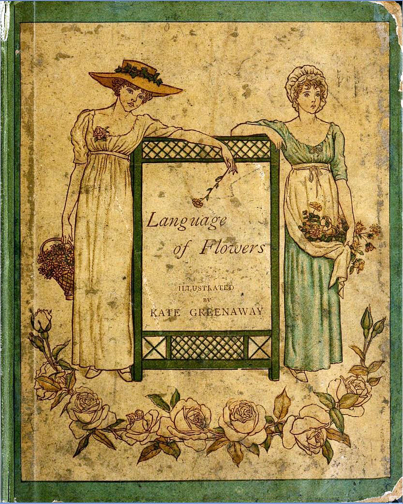 books0977: Language of Flowers. Kate Greenaway. George Routledge and Sons, 1884.