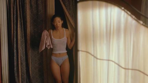 topcelebtits:  Sandra Oh - Dancing at the Blue Iguana (2000) Top Celeb Tits rating: 5/10