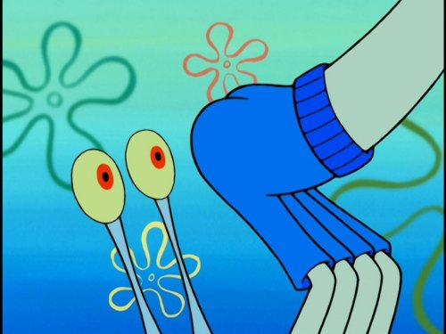 inori-tsukino-reincarnated: Ah, yes, the part where Gary bites Squidward’s ass Both of these l