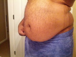 cornwellius:  First time for everything, right?  Baby your belly is sexy!