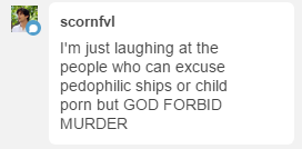 HOW ABOUT WE DON’T HURT REAL PEOPLE OVER FICTIONAL SHIPS