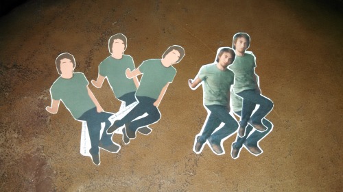 gavinfreeinplacesheshouldntbe:  Cutting out the stickers for RTX! Don’t forget to come see me at registration for one!! :D