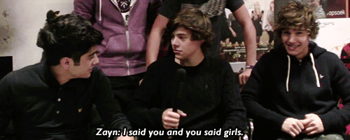 fractal-dimension-deactivated20:  Harry: The question was what was the best part of being in a boyband; the girls. (x) 