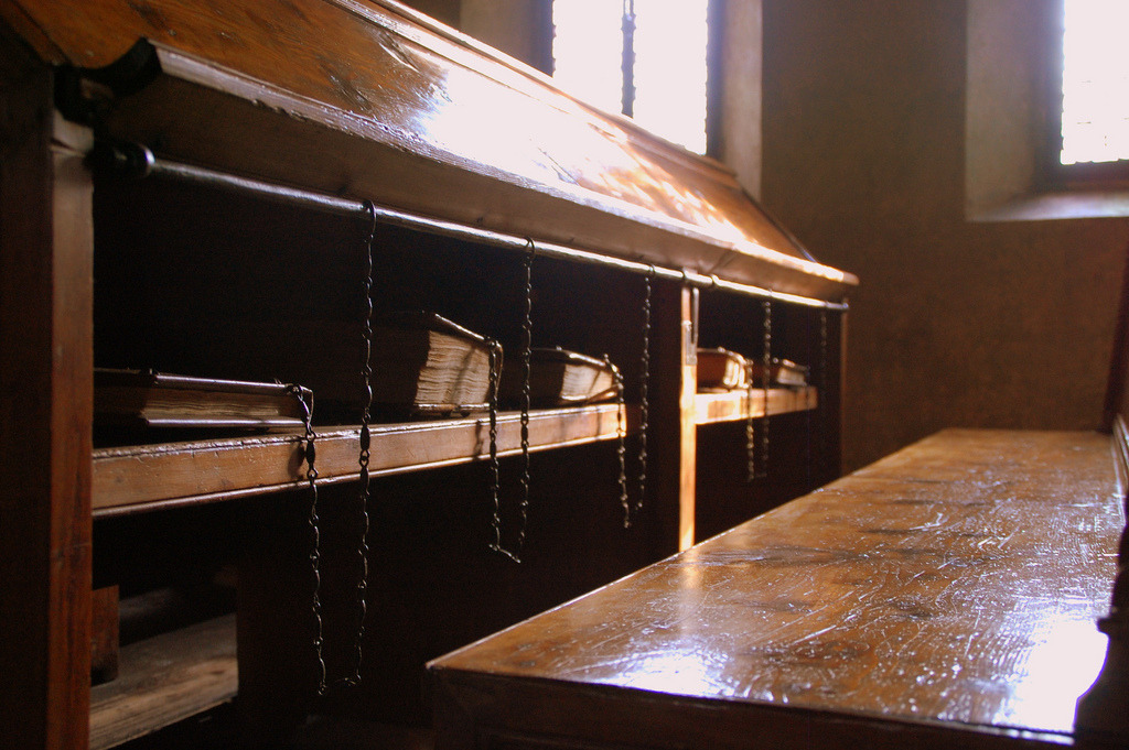  gdfalksen: Reading in Restraint: The Last Chained Libraries In the Middle Ages,