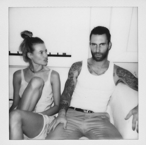 genterie:   Behati Prinsloo   and Adam Levine