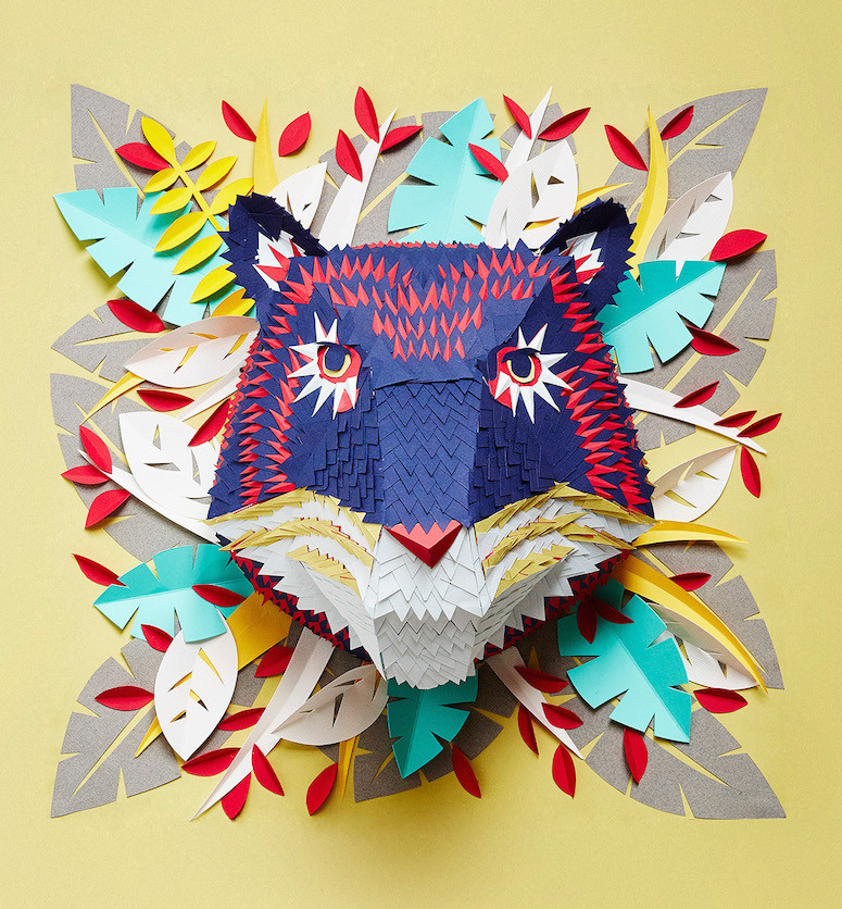 brwnpaperbag:Paper animal masks by Mlle Hipolyte. 