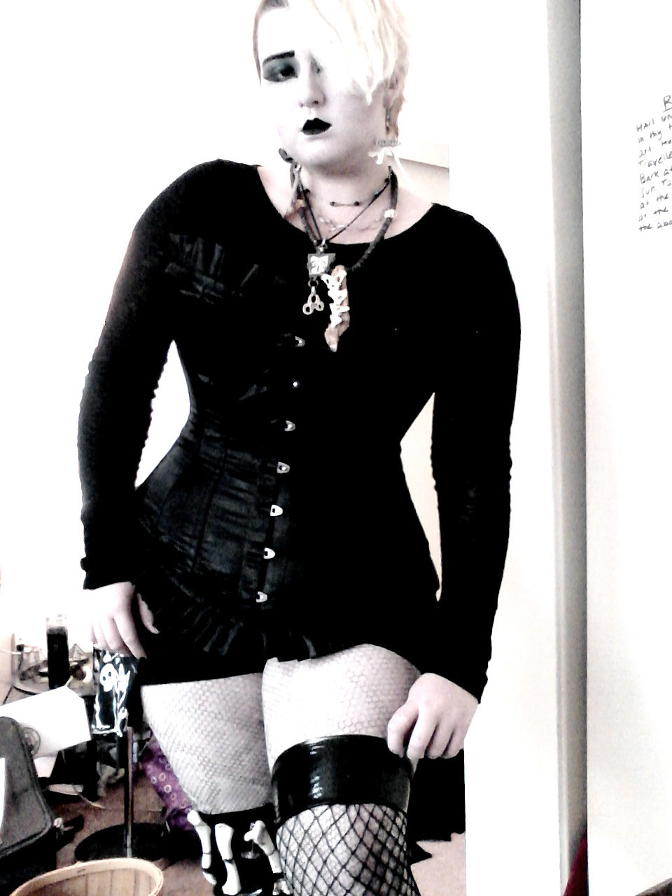 goth-waffles:  Well this is a rarity. Probably the only photo set you will ever see
