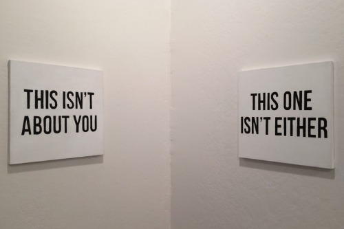 kalabaliikki:  i bet u think this art is about u, by elle dioguardi  