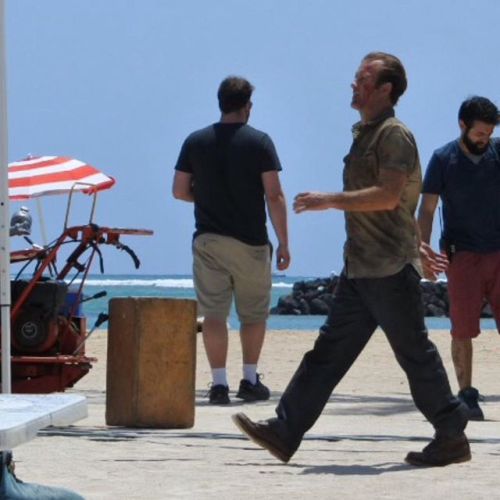 March 30: Scott and Alex on the set of Hawaii Five-0.{c}{c}{c}{c}{c}{c}