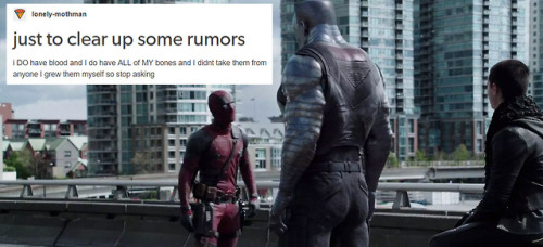 jedihighcouncil: deadpool (2016) + text posts bonus: