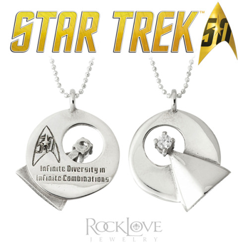 Star Trek 50th Anniversary Collector’s Edition Jewelry by RockLove Jewelry.​Designed and handc