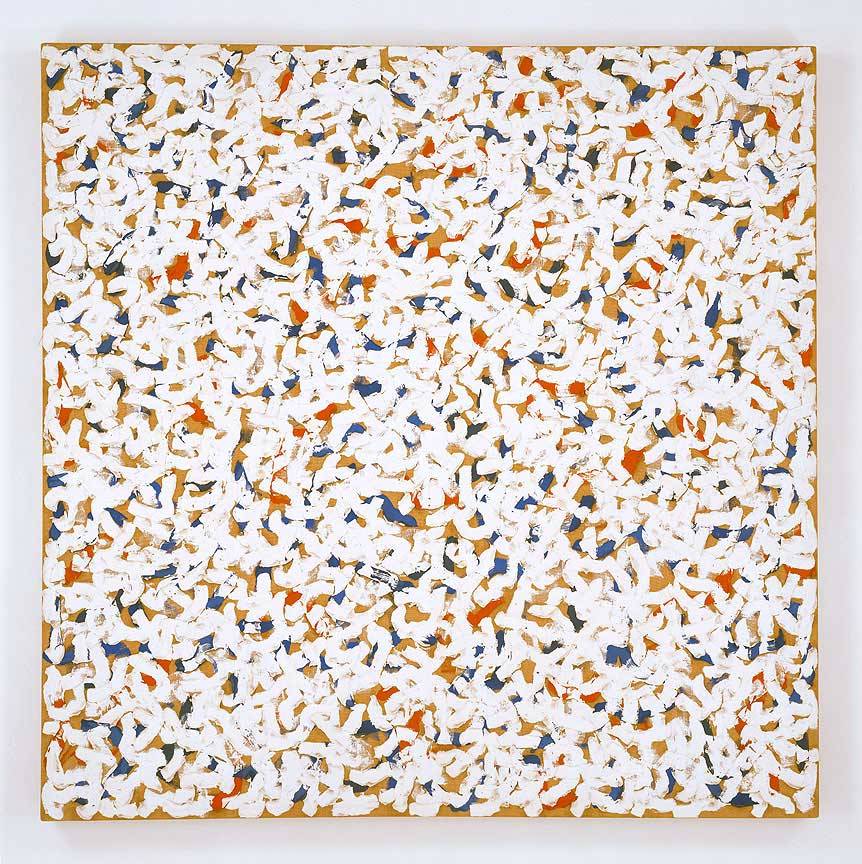 ruiard:  Robert Ryman - UntitledOil on linen; 63 × 63 in., 1962