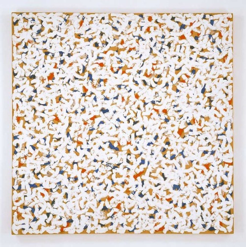 ruiard:  Robert Ryman - UntitledOil on linen; 63 × 63 in., 1962