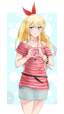 eirerr:  Commission, Chitoge from Nisekoi!