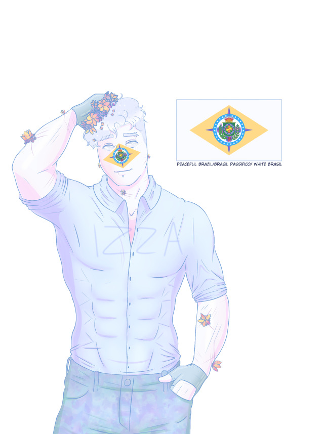 A drawing of Brazil :] : r/CountryHumans