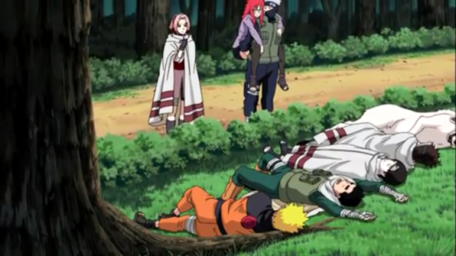 badnarutoscreencaps:Naruto: *joins the nap parade*