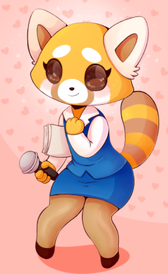 rottenface:Someone asked me to draw Retsuko