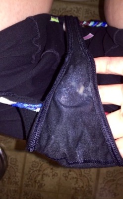 jigglybeanphalange:  My panties felt warm and wet against my pussy on the way home from work and I was excited about seeing, smelling and tasting the creamy horniness that had dripped into my panties all day!