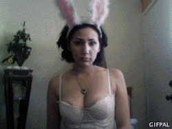 pervertedmermaid:  bunny gifs!
