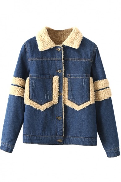humorkingfun:  Denim Coat &amp; Jacket Blue Two Piece In One  Light Blue Cartoon