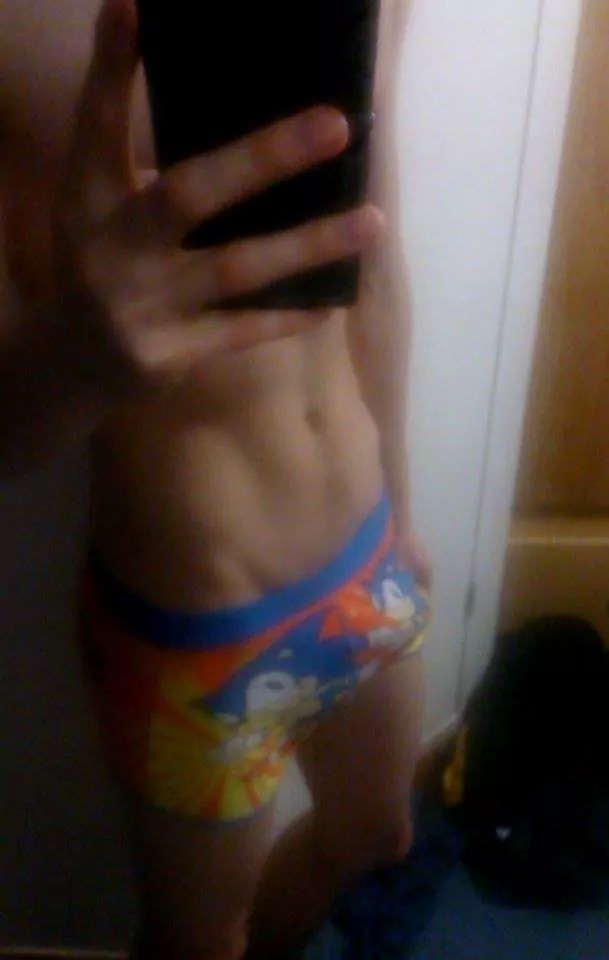 toplesstuesdayspecial:  Found a new way to hold my boxers…Anyone missed us? -Reece