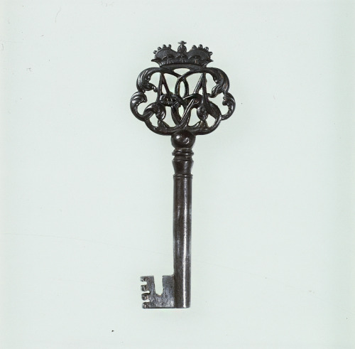 Steel key to a desk made in Paris for Maximilian Emanuel, the Elector of Bavaria, about 1692–1