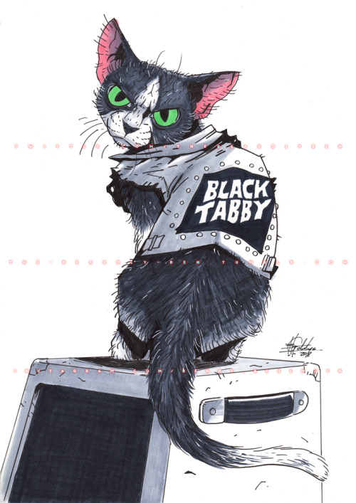 the-beardly-ben:  And that’s the final week of my #inktober2018 heavy metal kitties. I have th