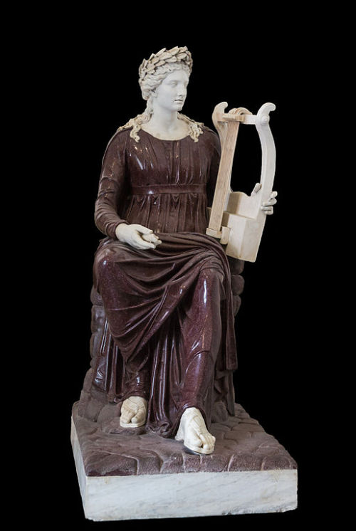 Apollo seated with lyre (Apollo Farnese) Porphyry and marble, 2nd century CE. Farnese collection, Na