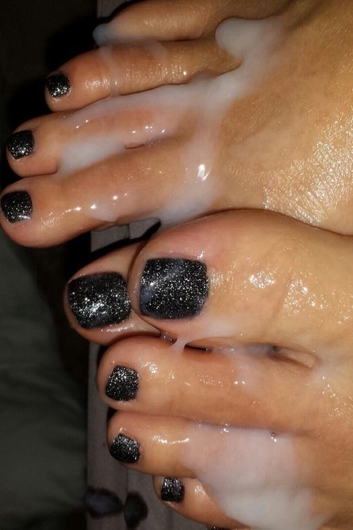 lovingfeetsoles:  Reblog If You Love FootJob &amp; Feet CumCovered