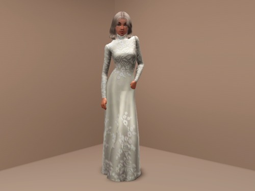 jamiegirlposts: TS4tTS3 My Wedding Stories Kit dress converted to the TS3. This is my favorite dress