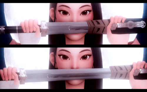  ✗ Mulan ✗Sword & pose by @reminisims-blog