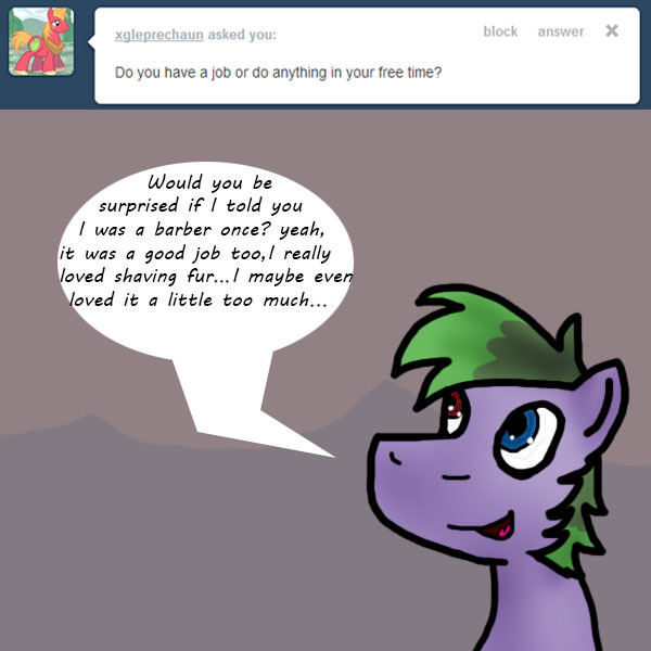 unhinged-pony:  …Nauuuughttttyyyyy… ((  Courage the cowardly dog was one of