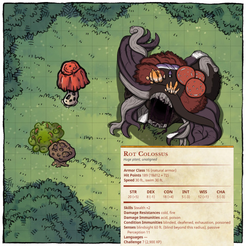 Troy&rsquo;s new article features a set of 8 forest and mushroom creatures, with 5e stat blocks 