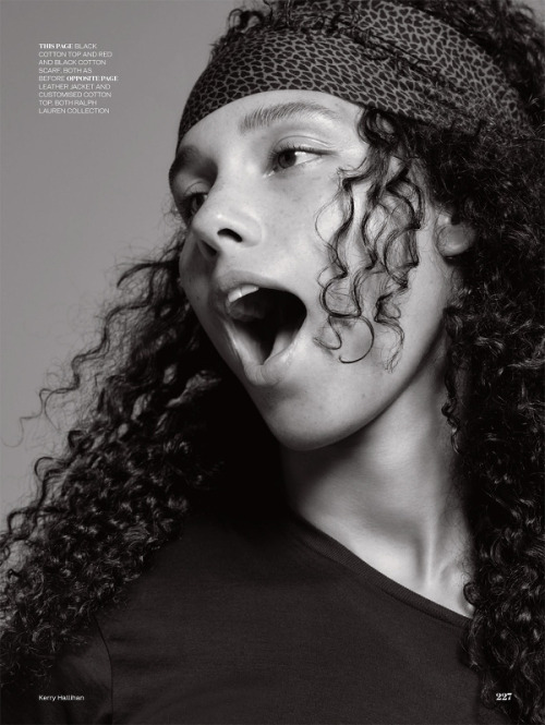 shadesofblackness: ALICIA KEYS FOR ELLE UK DECEMBER 2016 BY KERRY HALLIHAN.