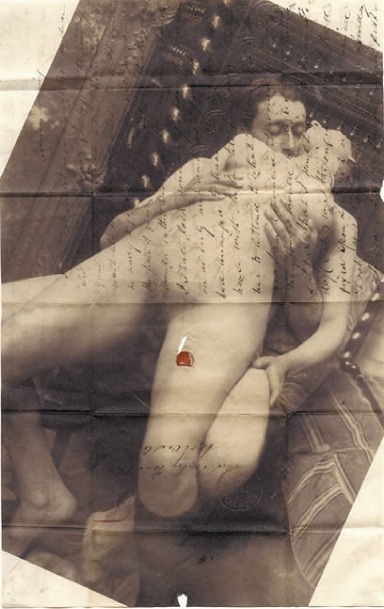 vivipiuomeno:  Paul Cava ph. - The Letter, 2001- Iris print on antique letter with wax seal and ink,