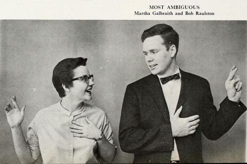 &ldquo;Most ambiguous.&quot;  From the University of Chattanooga&rsquo;s 1964 yearbook.