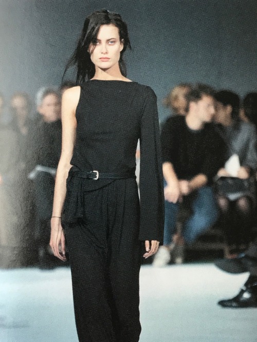 Shalom Harlow at Ann Demeulemeester F/W 1997