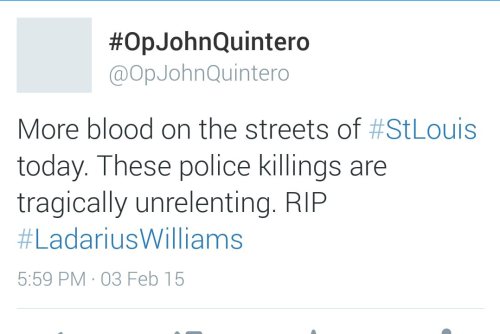 nashvillesocommittee:23 year old Ladarius Williams shot and killed by STL police officer who had sho