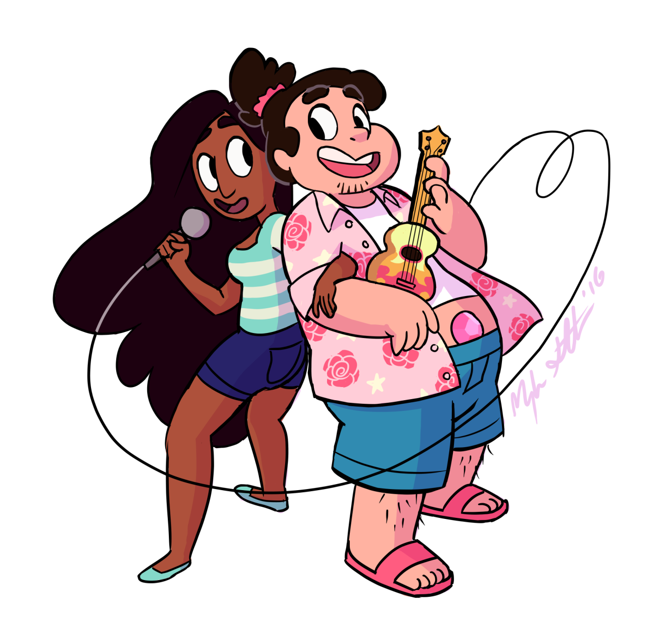 nooby-banana:  i loved doing this commission! they wanted it done in the SU style
