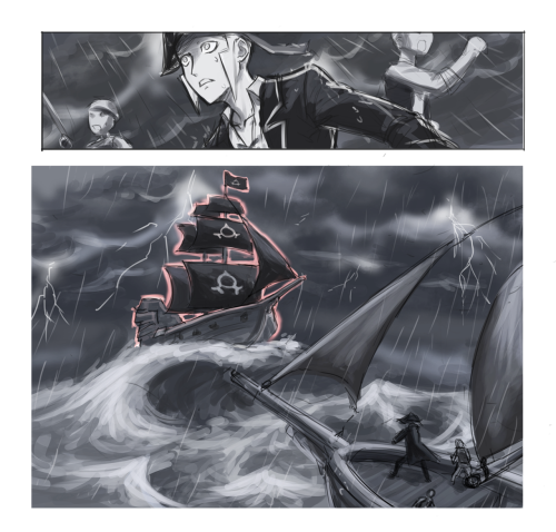 Ghost Pirate AU - Legend Says When You're Out In The Sea You Can Meet The Ghost Pirates...